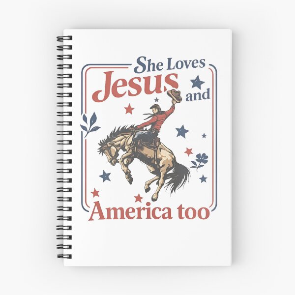 Item preview, She Loves Jesus And America Too Cowboy Western designed and sold by MillieRhodes.