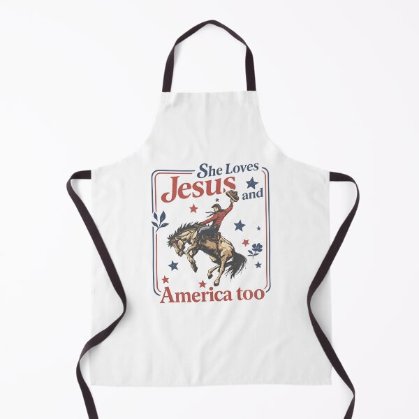 Item preview, She Loves Jesus And America Too Cowboy Western designed and sold by MillieRhodes.
