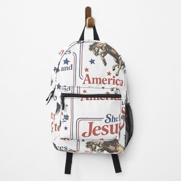 Item preview, She Loves Jesus And America Too Cowboy Western designed and sold by MillieRhodes.