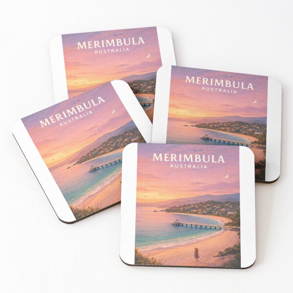 Item preview, MERIMBULA Australia Sapphire Coast Sunset and Merimbula Bay Shoreline designed and sold by Aryabek.