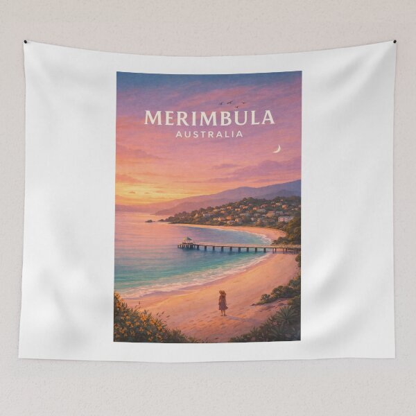 Item preview, MERIMBULA Australia Sapphire Coast Sunset and Merimbula Bay Shoreline designed and sold by Aryabek.