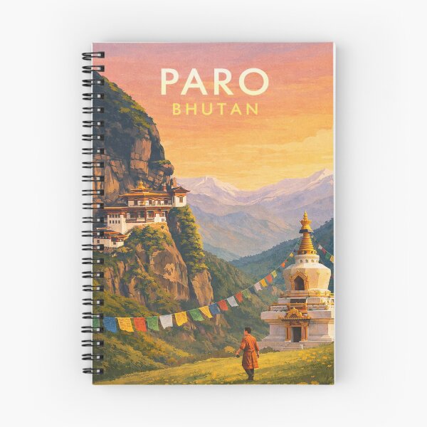 Item preview,  Paro Bhutan Tiger's Nest Valley and Himalayan Mountain Landscape designed and sold by Aryabek.