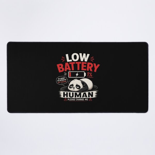 Item preview, Low Battery Human Funny Burnout Quote T-Shirt Meme Design designed and sold by MrDev.