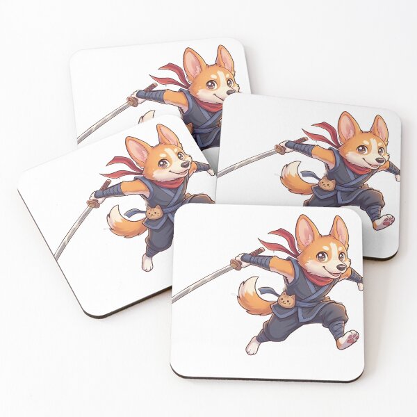 Item preview, Corgi ninja designed and sold by Mia's Menagerie.