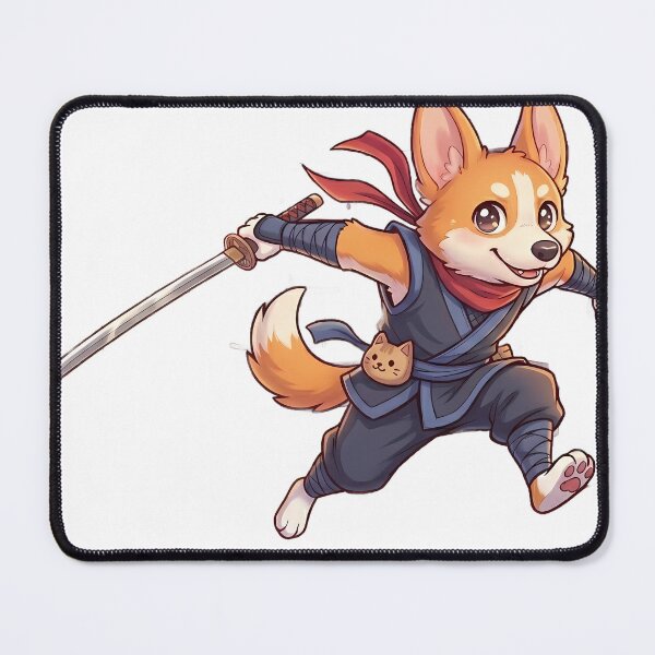 Item preview, Corgi ninja designed and sold by Mia's Menagerie.
