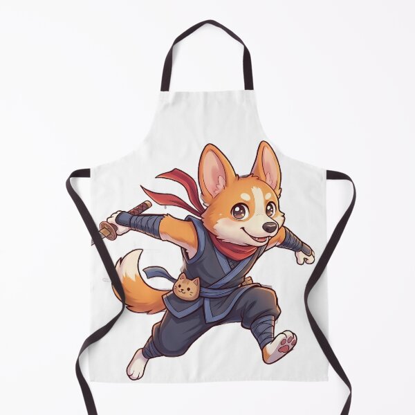 Item preview, Corgi ninja designed and sold by Mia's Menagerie.