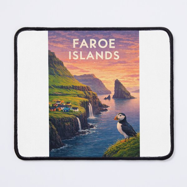 Item preview, Faroe Islands Cliffs Waterfalls and North Atlantic Coastline designed and sold by Aryabek.