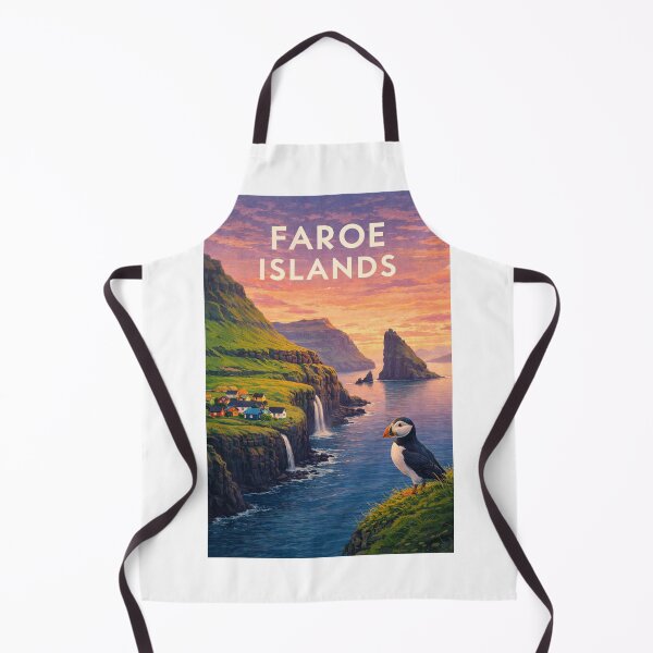 Item preview, Faroe Islands Cliffs Waterfalls and North Atlantic Coastline designed and sold by Aryabek.