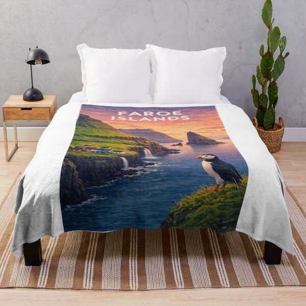 Item preview,  Faroe Islands Cliffs Waterfalls and North Atlantic Coastline designed and sold by Aryabek.
