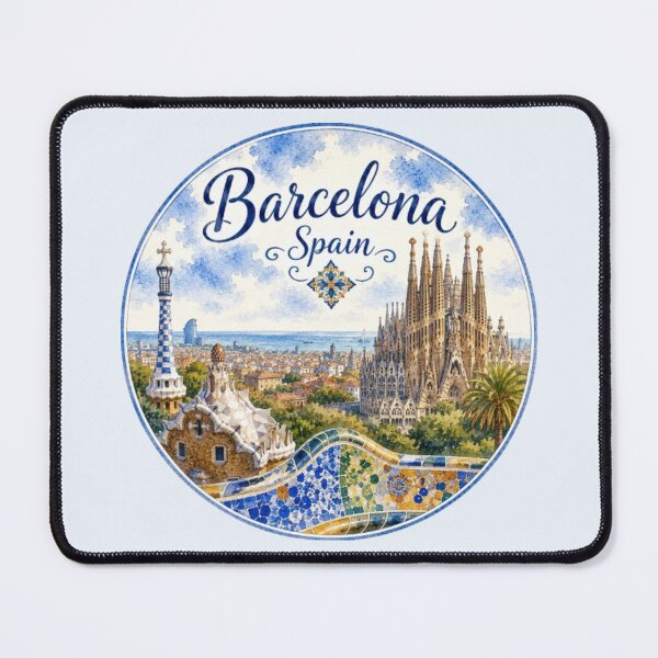 Item preview, Barcelona Spain Sagrada Familia Mediterranean designed and sold by SalterDesigns.