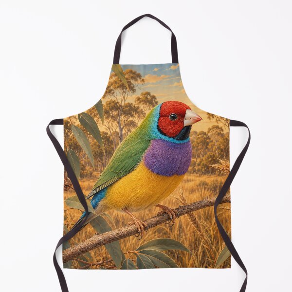 Item preview, Gouldian Finch in Golden Grassland designed and sold by Pixel Junkies Studio.