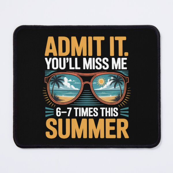 Item preview, Admit It You’ll Miss Me 6 7 This Summer Retro Beach Vacation designed and sold by Zizo-DR44.