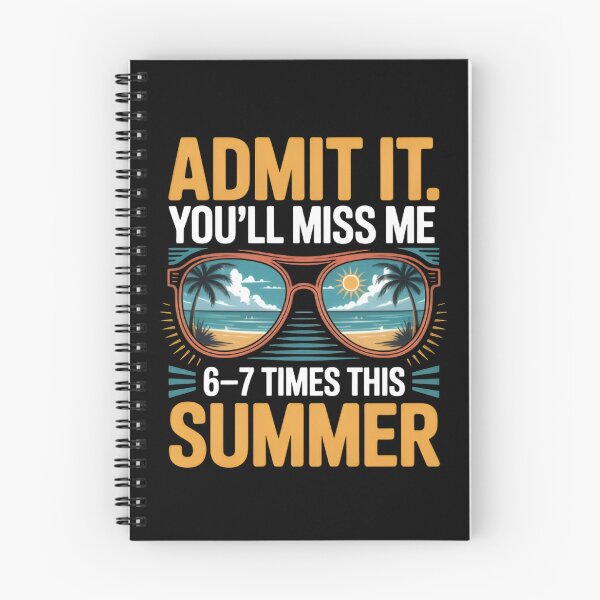 Item preview, Admit It You’ll Miss Me 6 7 This Summer Retro Beach Vacation  designed and sold by Zizo-DR44.