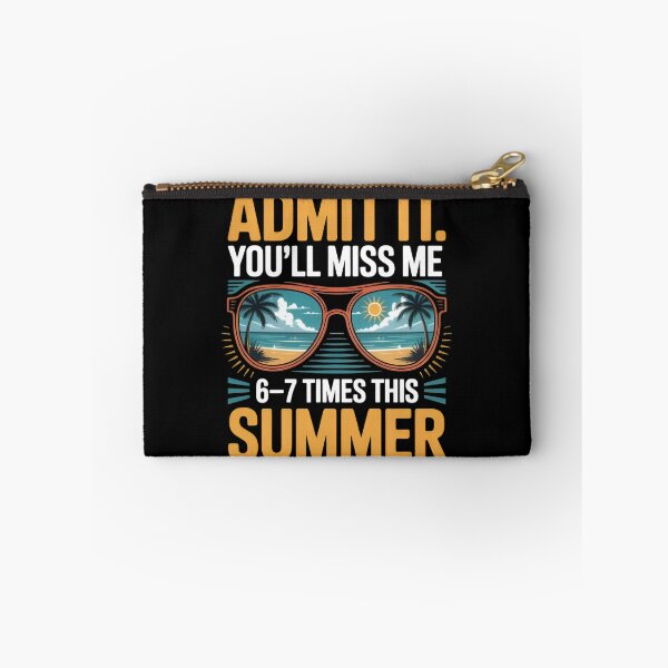 Item preview, Admit It You’ll Miss Me 6 7 This Summer Retro Beach Vacation  designed and sold by Zizo-DR44.