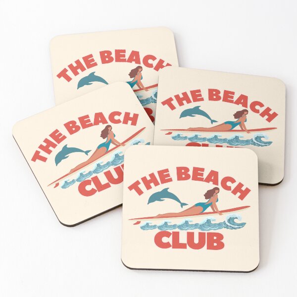 Item preview, The Beach Club Retro Surfer Girl Dolphin Graphic designed and sold by SilverSeaBKK.