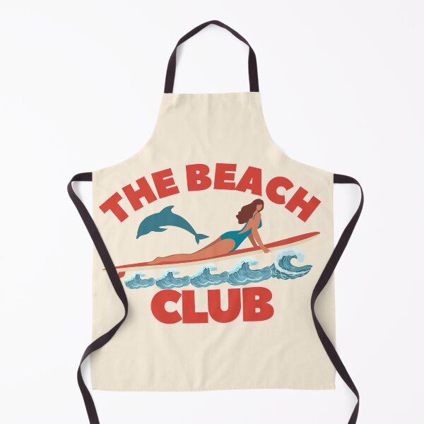 Item preview, The Beach Club Retro Surfer Girl Dolphin Graphic designed and sold by SilverSeaBKK.