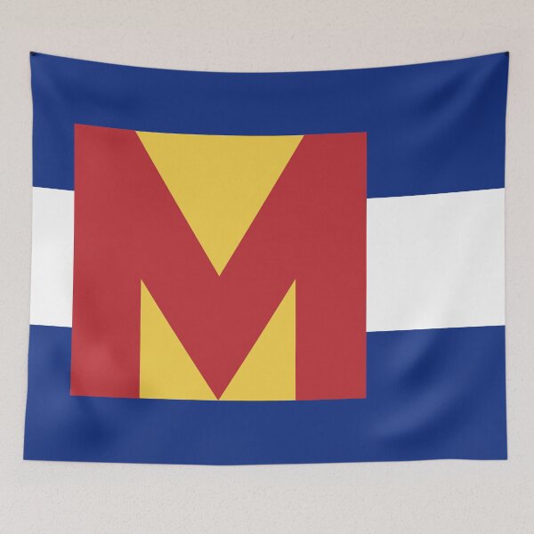 Item preview, Colorado Flag - Letter M designed and sold by FlagFontCO.
