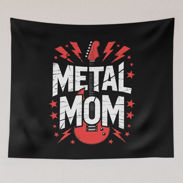 Item preview, Metal Mom Red Guitar Mothers Day Gift for Rock Music Lovers designed and sold by Say It With Ink.