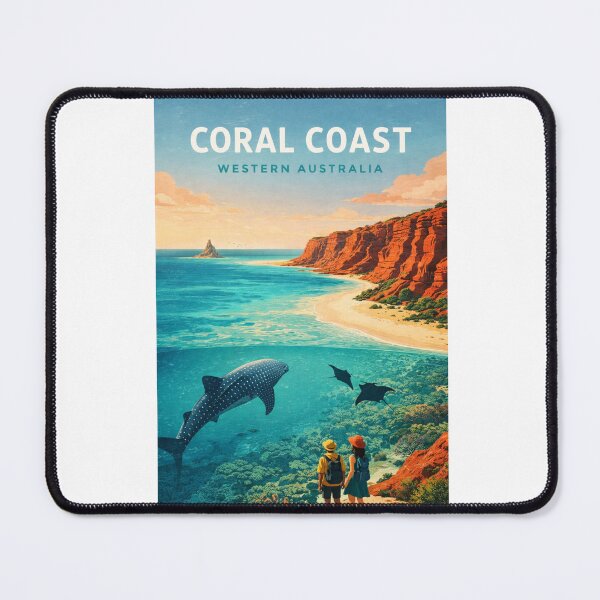 Item preview, Coral Coast Western Australia Ningaloo Reef and Indian Ocean Marine Life designed and sold by Aryabek.