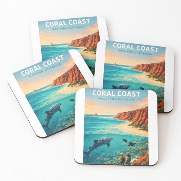 Item preview, Coral Coast Western Australia Ningaloo Reef and Indian Ocean Marine Life designed and sold by Aryabek.