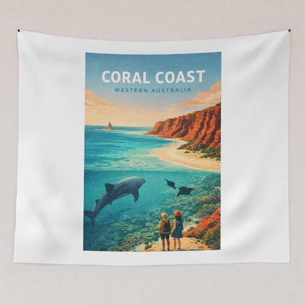 Item preview, Coral Coast Western Australia Ningaloo Reef and Indian Ocean Marine Life designed and sold by Aryabek.