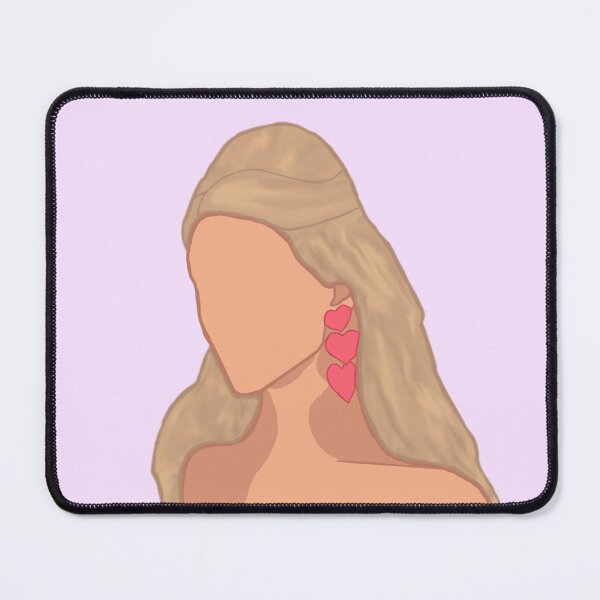 Item preview, Anya Taylor-Joy wearing Pink Heart Earrings designed and sold by quacksondesigns.
