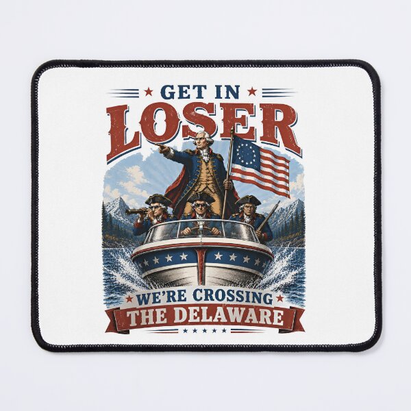 Item preview, Get In Loser We're Crossing The Delaware Speedboat designed and sold by MillieRhodes.
