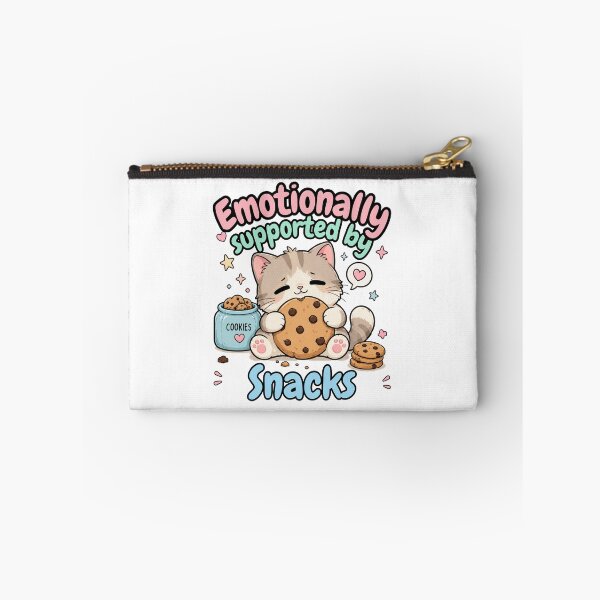 Item preview, Emotionally Supported by Snacks Cute Cookie Cat designed and sold by SeoulInkSoul.