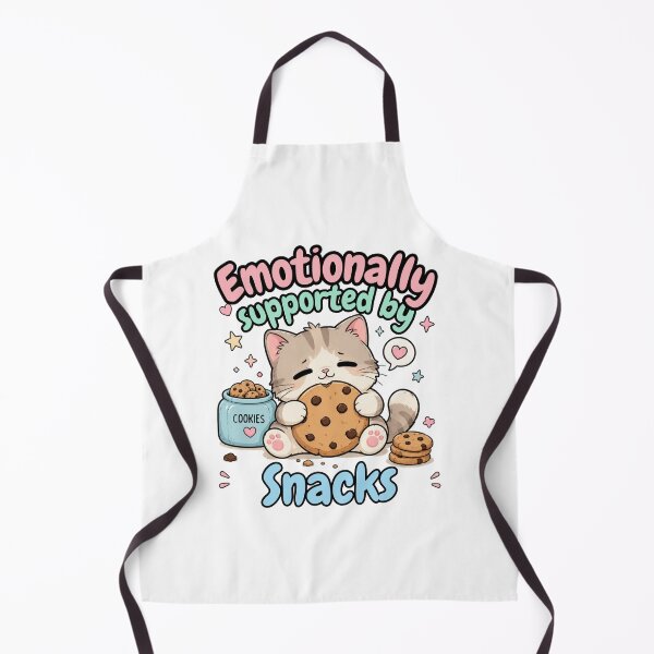 Item preview, Emotionally Supported by Snacks Cute Cookie Cat designed and sold by SeoulInkSoul.