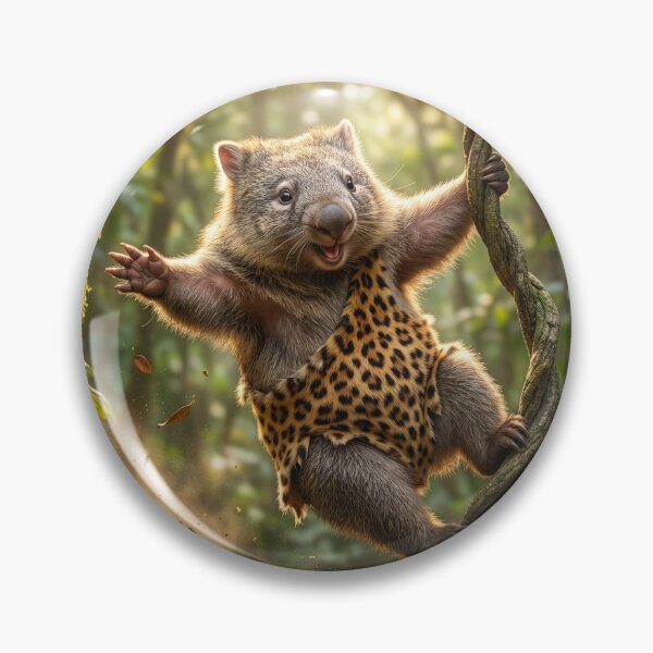 Item preview, Wombat Tarzan Swings Through the Jungle designed and sold by Tridentulus.