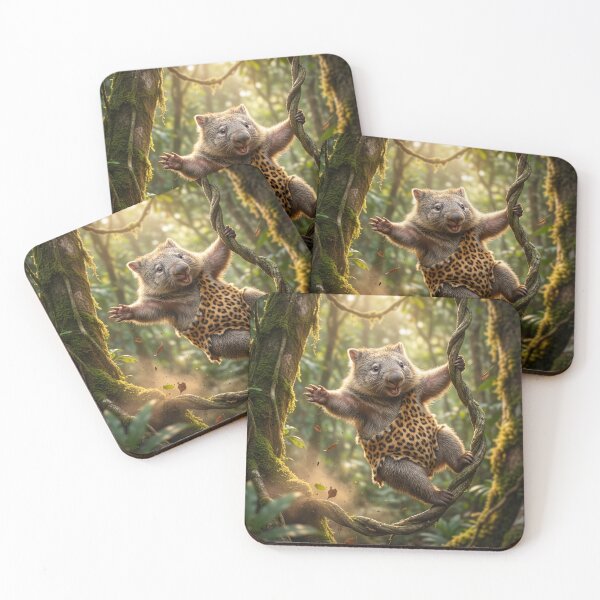 Item preview, Wombat Tarzan Swings Through the Jungle designed and sold by Tridentulus.