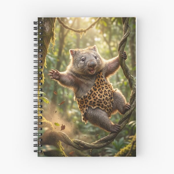 Item preview, Wombat Tarzan Swings Through the Jungle designed and sold by Tridentulus.
