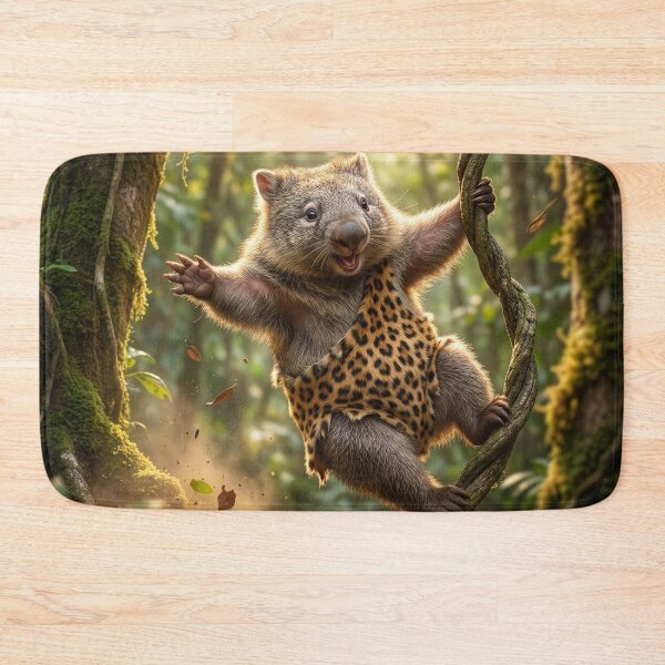Item preview, Wombat Tarzan Swings Through the Jungle designed and sold by Tridentulus.