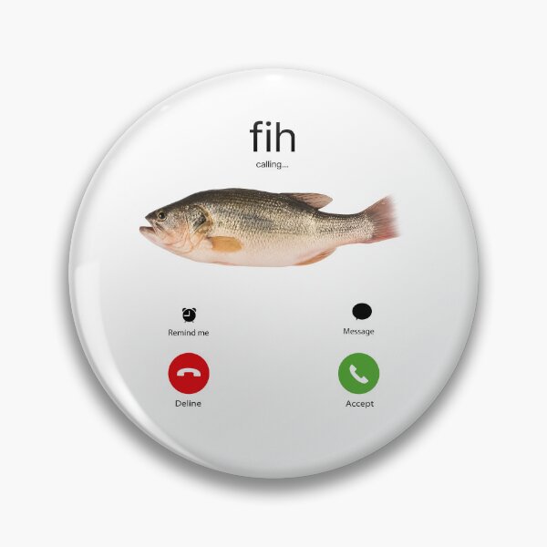 Item preview, Fih Calling Remind me Message Decline Accept Phone Call Fish designed and sold by Luxuriouss.