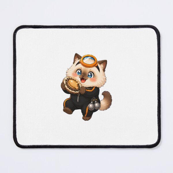 Item preview, KOREA HAENAM - Cute Chibi Ragdoll Cat Excited Abalone Sticker designed and sold by KOREA-HAENAM.
