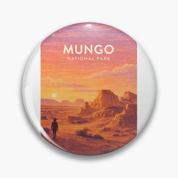 Item preview, Mungo National Park Walls of China and Willandra Lakes Sunset Landscape designed and sold by Aryabek.