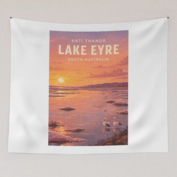 Item preview, Kati Thanda Lake Eyre South Australia Salt Basin and Desert Horizon designed and sold by Aryabek.