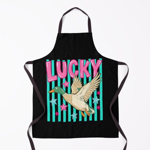 Item preview, Lucky Duck Retro Coastal Preppy Stripes Good Luck designed and sold by FreshVibe Prints.