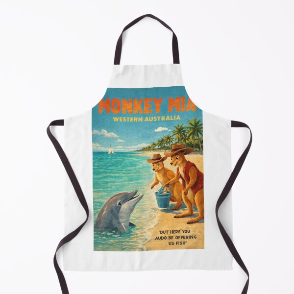Item preview, Monkey Mia Shark Bay Dolphins and Western Australia Coastline designed and sold by Aryabek.