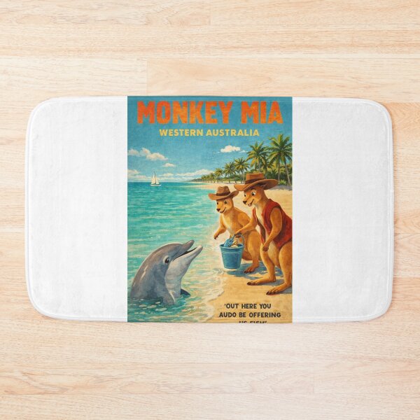 Item preview, Monkey Mia Shark Bay Dolphins and Western Australia Coastline designed and sold by Aryabek.