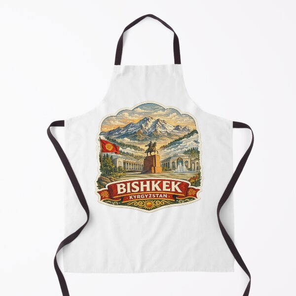 Item preview, Bishkek Kyrgyzstan Ala Too Square and Tian Shan Mountains designed and sold by Aryabek.