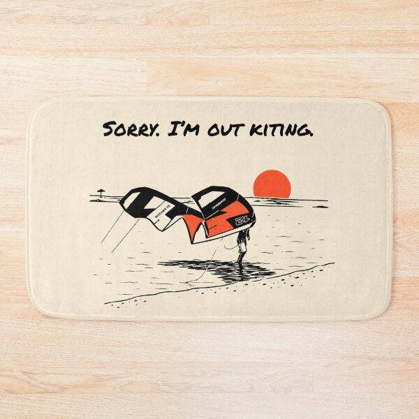 Item preview, Sorry I’m Out Kiting – Funny Kitesurf Lifestyle Illustration designed and sold by Islabonita..
