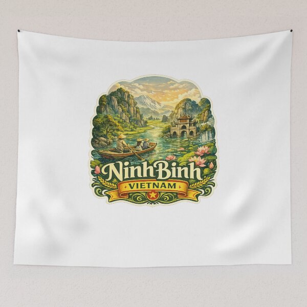 Item preview, Ninh Binh Vietnam Trang An and Tam Coc River Valley designed and sold by Aryabek.