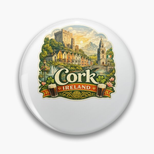 Item preview, Cork Ireland River Lee and County Cork Heritage Landmarks designed and sold by Aryabek.