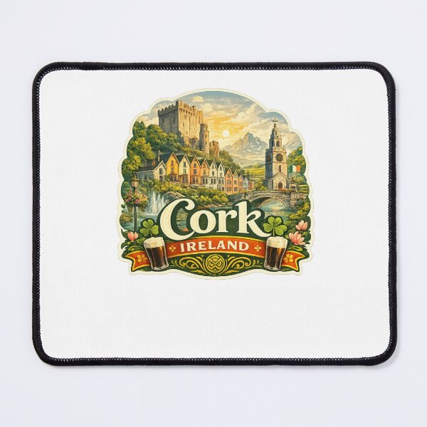 Item preview, Cork Ireland River Lee and County Cork Heritage Landmarks designed and sold by Aryabek.