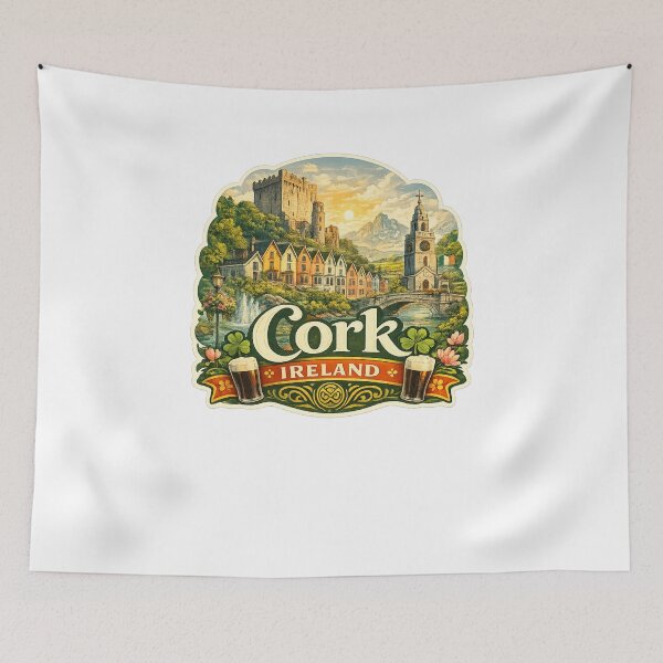 Item preview, Cork Ireland River Lee and County Cork Heritage Landmarks designed and sold by Aryabek.
