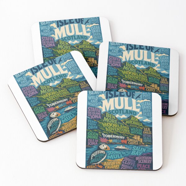 Item preview, Isle of Mull Scotland Tobermory and Hebridean Landscapes designed and sold by Aryabek.
