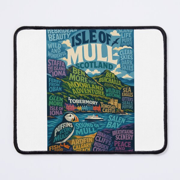 Item preview, Isle of Mull Scotland Tobermory and Hebridean Landscapes designed and sold by Aryabek.