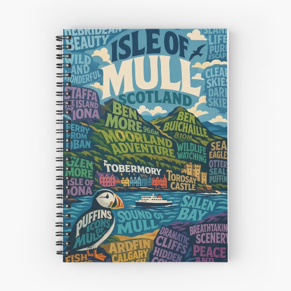 Item preview, Isle of Mull Scotland Tobermory and Hebridean Landscapes designed and sold by Aryabek.