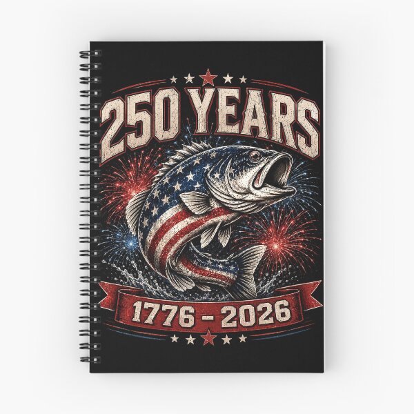 Item preview, Patriotic Fish Freedom Flag 250 Years USA Fishing 4th July designed and sold by elongatedjazz.